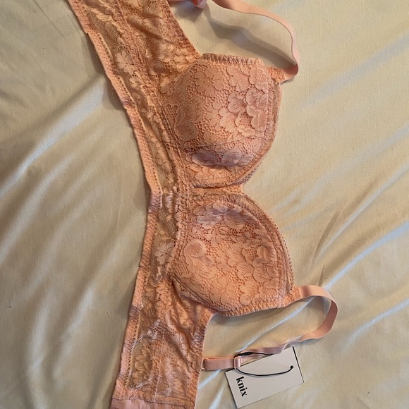 Knix Lace Longline Bra, xs+, rosewater, NWT - Picture 6 of 8
